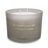 Candlelight Home Wax Pot Candles Eucalyptus & Bay Two Wick Glass Wax Filled Pot Candle - Kitchen Garden Scent 1PK (MO)