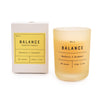 Candlelight Home Wax Pot Candles Frosted Glass 'Balance' Candle Mandarin & Bergamot Scent 6PK