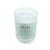 Candlelight Home Wax Pot Candles Frosted Glass 'Relax' Candle Sage & Eucalyptus Scent 6PK