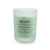 Candlelight Home Wax Pot Candles Frosted Glass 'Relax' Candle Sage & Eucalyptus Scent 6PK