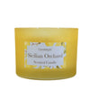 Candlelight Home Wax Pot Candles Sicilian Orchard 2 Wick glass filled Pot Candle Basil and Wild Lemon Scent 380g 6PK