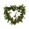 Candlelight Home Wreaths & Garlands Heart Shaped Eucalyptus Wreath with Ribbon & Bells (MO) 1PK